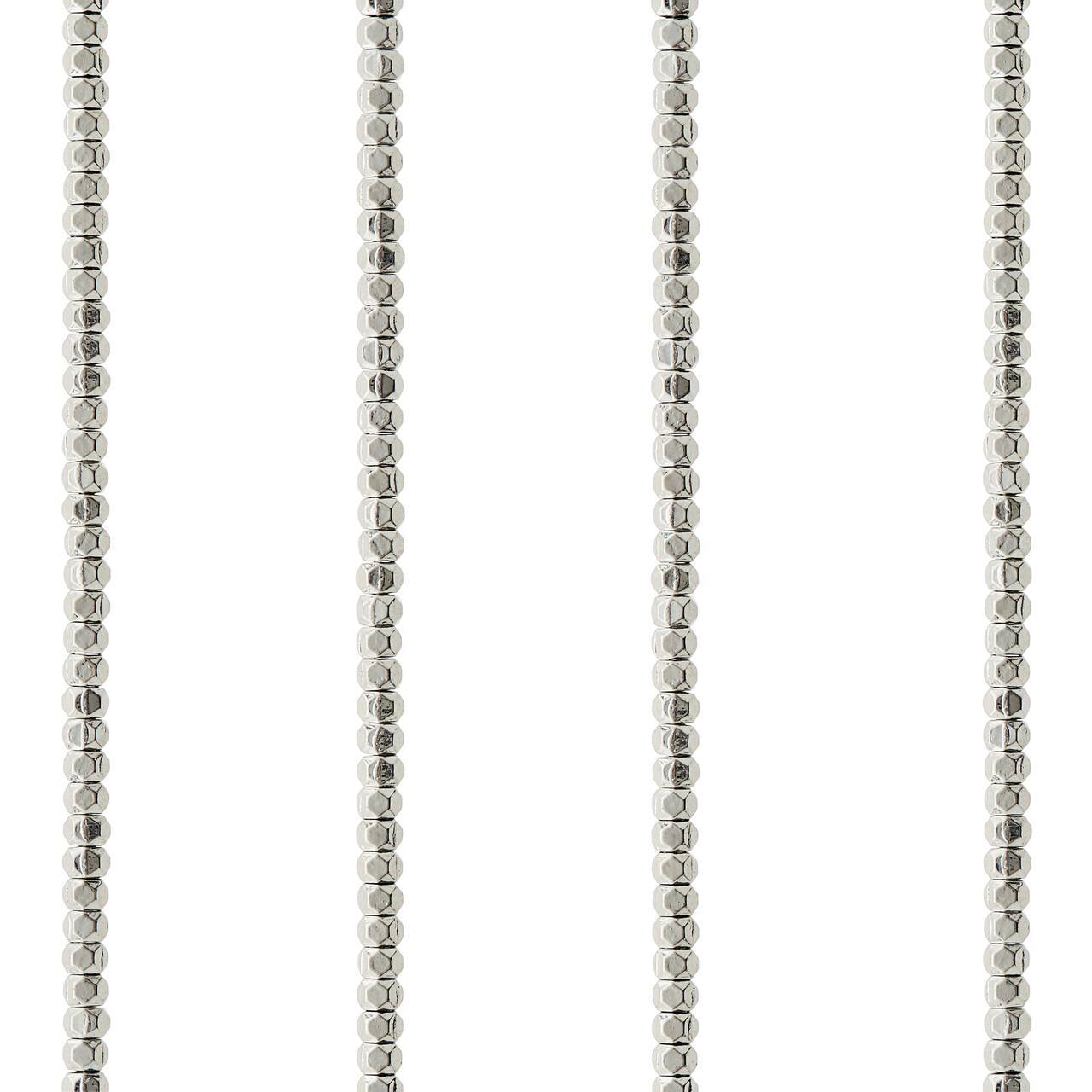 12 Pack: Metal Faceted Rondelle Beads, 2mm by Bead Landing™